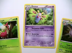 Wurmple 6/124 Cascoon 9/124 & Dustox 47/124 Dragons Exalted 3 Pokemon Card x3 - Image 4