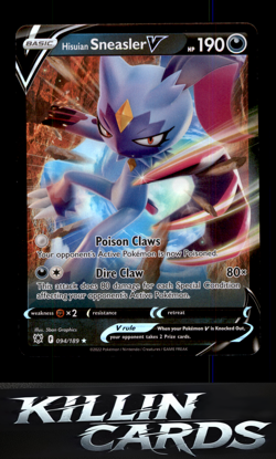 Hisuian Sneasler V 094/189 Ultra Rare SWSH10: Astral Radiance Pokemon Card NM - Image 1