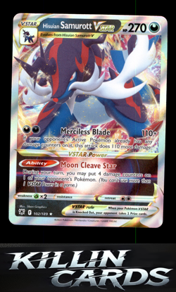 Hisuian Samurott VSTAR 102/189 Pokemon Ultra Rare SWSH10: Astral Radiance Card N - Image 1