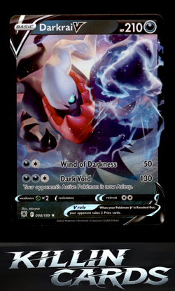 Darkrai V 098/189 Pokemon Ultra Rare SWSH10: Astral Radiance Card NM - Image 1
