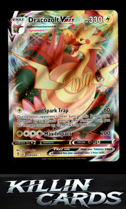 Dracozolt VMAX 059/203 Pokemon Ultra Rare SWSH07: Evolving Skies Card NM - Image 1