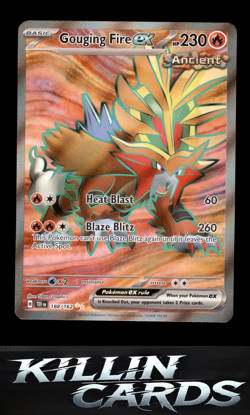 Gouging Fire ex - 188/162 188/162 Pokemon Ultra Rare SV05: Temporal Forces Card - Image 1