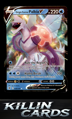 Origin Forme Palkia V 039/189 Pokemon Ultra Rare SWSH10: Astral Radiance Card NM - Image 1