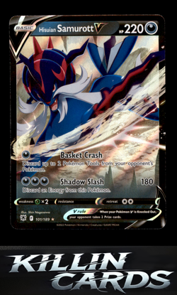 Hisuian Samurott V 101/189 Pokemon Ultra Rare SWSH10: Astral Radiance Card NM - Image 1