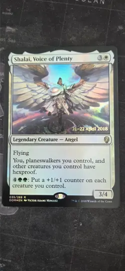 MtG Shalai Voice of Plenty Foil Prerelease Promo - Image 1