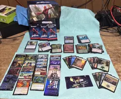 mtg spider-man bundle lot play boosters final fantasy edge foil promo pack VALUE - Image 1