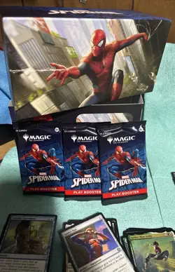 mtg spider-man bundle lot play boosters final fantasy edge foil promo pack VALUE - Image 2
