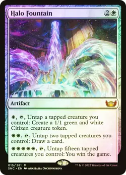 MTG FOIL Halo Fountain - Streets of New Capenna #015 - Image 1