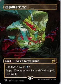 Zagoth Triome (Showcase) Ikoria: Lair of Behemoths NM Normal - Image 1