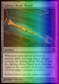 MTG Magic the Gathering Sphinx-Bone Wand (225/255) Rise of the Eldrazi LP FOIL - Image 1