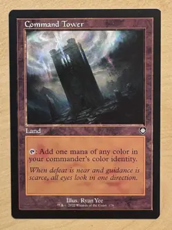 MTG Command Tower Magic The Gathering Card 178, 2022 - Image 1