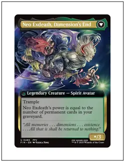 1x Exdeath, Void Warlock, Extended Art, Final Fantasy, Magic MTG NM - Image 2