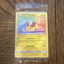 SEALED Ash’s Pikachu 2017 Promo Movie Card Pokemon "I Choose You" SM108 - Image 1