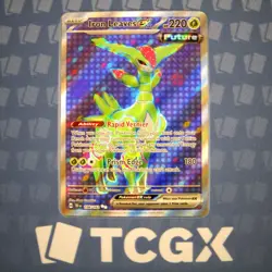 Pokemon - Iron Leaves ex - 186/162 - SV05: Temporal Forces - Holo - Ultra Rar NM - Image 1