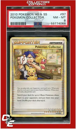 Heartgold & Soulsilver 97 Pokemon Collector PSA 8 - Image 1