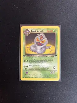 Dark Arbok #19/82 1st Edition Non-Holo Rare Lp Condition Pokemon tcg - Image 1