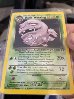 Ungraded LP Dark Weezing Holo #14/82, 1995 Rocket Set Unlimited, Pokemon TCG 57 - Image 1