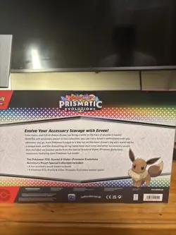 Pokemon TCG Prismatic Evolutions Eevee Accessory Pouch Special Collection Sealed - Image 2