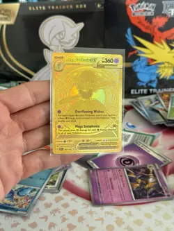Pokemon Mega Gardevoir ex 187/132 Mega Evolution Gold Card - Pack Fresh - Image 1