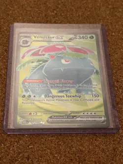 Venusaur ex 182/165 151 Pokemon Card Full Art Ultra Rare Scarlet And Violet - Image 4