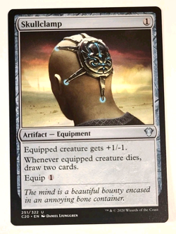 Skullclamp - 251/322 - Commander 2020 - C20 - MTG Magic the Gathering Card - Image 1