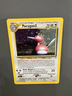 Porygon2 12/64 Neo Revelation Holo 1995-2000 Vintage Rare Pokemon TCG Card NM - Image 1