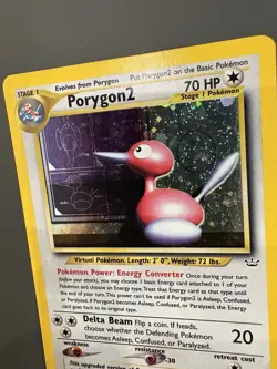 Porygon2 12/64 Neo Revelation Holo 1995-2000 Vintage Rare Pokemon TCG Card NM - Image 2