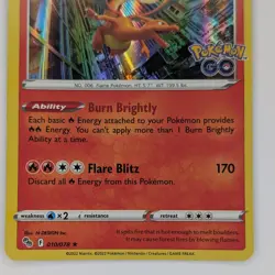 Charizard 010/078 Pokemon Go Pokemon TCG Card NM - Image 3