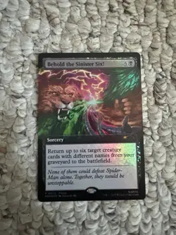MTG Spider-man Behold The Sinister Six Magic Promo Card Foil Pax West 2025 - Image 1