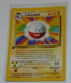 1st Edition Electrode (Lektrobal) 21/102 - NM - German Base Set Pokemon Card - Image 1