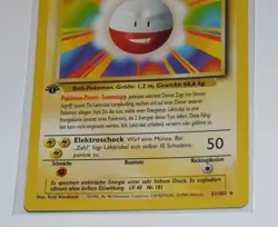 1st Edition Electrode (Lektrobal) 21/102 - NM - German Base Set Pokemon Card - Image 3