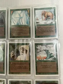 MTG Revised Edition 1994 - Lot of 9 Green Cards - Vintage Magic the Gathering - Image 2