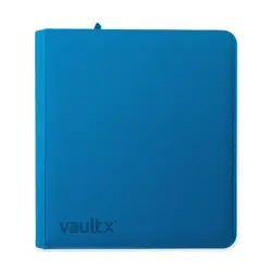 Vault X Neon Blue 12-Pocket Exo-Tec Zip Binder - 480 Cards - New - Image 1