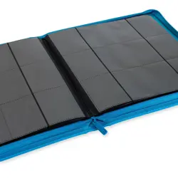 Vault X Neon Blue 12-Pocket Exo-Tec Zip Binder - 480 Cards - New - Image 2