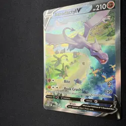 Aerodactyl V 180/196 Alt Art Pokemon Card Lost Origin English - OC + bonus V 092 - Image 3