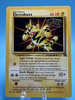 Pokemon Card Electabuzz Black Star Promo 2 Near Mint - Image 1