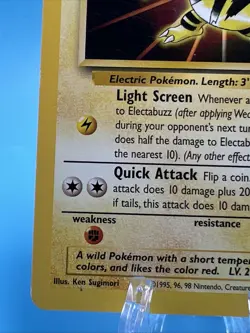 Pokemon Card Electabuzz Black Star Promo 2 Near Mint - Image 5