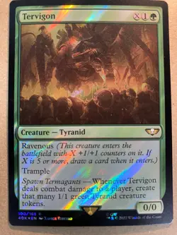MTG 1x SURGE FOIL Tervigon 100 Commander Warhammer 40K Magic the Gathering x1 NM - Image 1