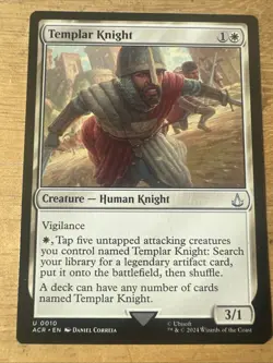 MTG TCG Assassins Creed Templar Knight 0010 Regular Uncommon - Image 1