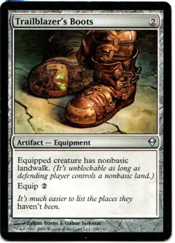 TRAILBLAZER'S BOOTS 208 MAGIC: THE GATHERING ZENDIKAR (ZEN) UNCOMMON - Image 1