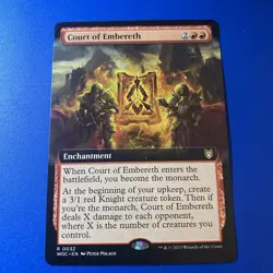 Court of Embereth X1 EXTENDED ART -NM/M- Commander: Wilds of Eldraine - Image 1