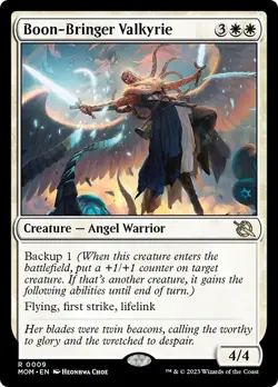 BOON-BRINGER VALKYRIE x4 mtg NM-M March of The Machine 4 Rare - Image 1