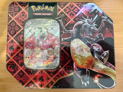 Pokemon TCG: Paldean Fates Tin - Charizard - New & Sealed | 5 Packs - Image 1
