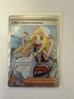 Lillie's Determination 169/132 Pokemon TCG MEG Mega Evolution Full Art Trainer - Image 1