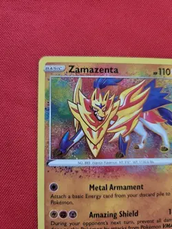 Pokemon: Zamazenta #102/185 Holo Rare Amazing Rare SWSH Vivid Voltage - MINT -G6 - Image 3