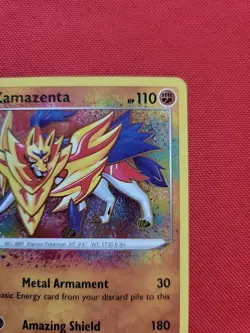 Pokemon: Zamazenta #102/185 Holo Rare Amazing Rare SWSH Vivid Voltage - MINT -G6 - Image 4