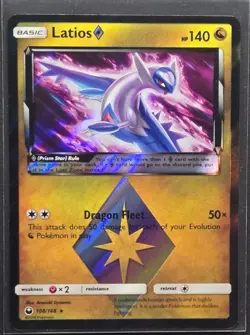 Latios 108/168 Prism Star Celestial Storm Holo Rare Pokemon 2018 - Image 1