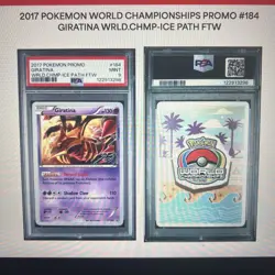 2017 Pokemon XY184 Giratina World Champ ICE PATH Black Star Promo PSA 9 POP 2! - Image 2