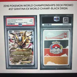POKEMON XY: ANCIENT ORIGINS 57/98 GIRATINA EX WORLD CHAMP BLACK DRAGON PSA 9 - Image 2