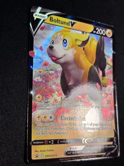 Boltund V SWSH219 Holographic Rare Black Star Promo Pokemon TCG Near Mint - Image 2